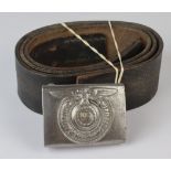 German Nazi belt and buckle SS.