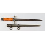 German Army Officers Dagger, orange grip, Paul Weyersberg marked blade