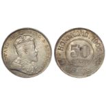 Hong Kong 50 Cents 1905 EF