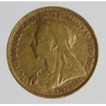 Sovereign 1894 Fine.