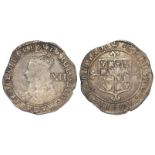 Charles II hammered silver Shilling mm. Crown both sides, Third Issue, S.3322, 5.72g, GF