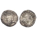 Edward III, Fourth Coinage, Pre-treaty period 1351-61, Durham Mint, Bishop Hatfield, class F Penny