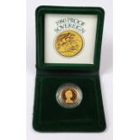 Sovereign 1980 Proof FDC boxed as issued