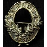 Horse Racing Badge: Sandown 1882 Lady's Pass.