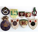 British Empire and Commonwealth Games badges (9) - various types and dates