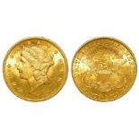 USA gold $20 "Double Eagle" 1904 EF