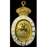 Horse Racing Badge: Sandown 1884 Gents.