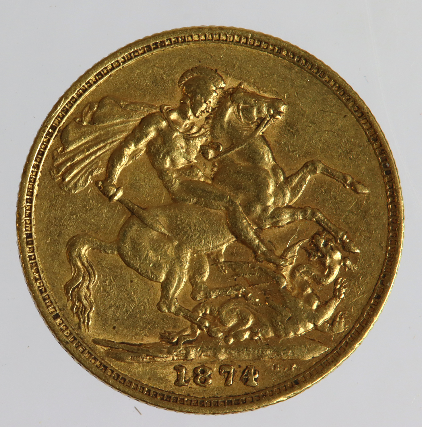 Sovereign 1874 (St George) GF - Image 2 of 2