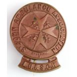 London Brighton & South Coast Railway, The St. John Ambulance Assoc. bronze badge No. 607, pin