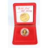 Half Sovereign 1980 Proof FDC boxed as issued