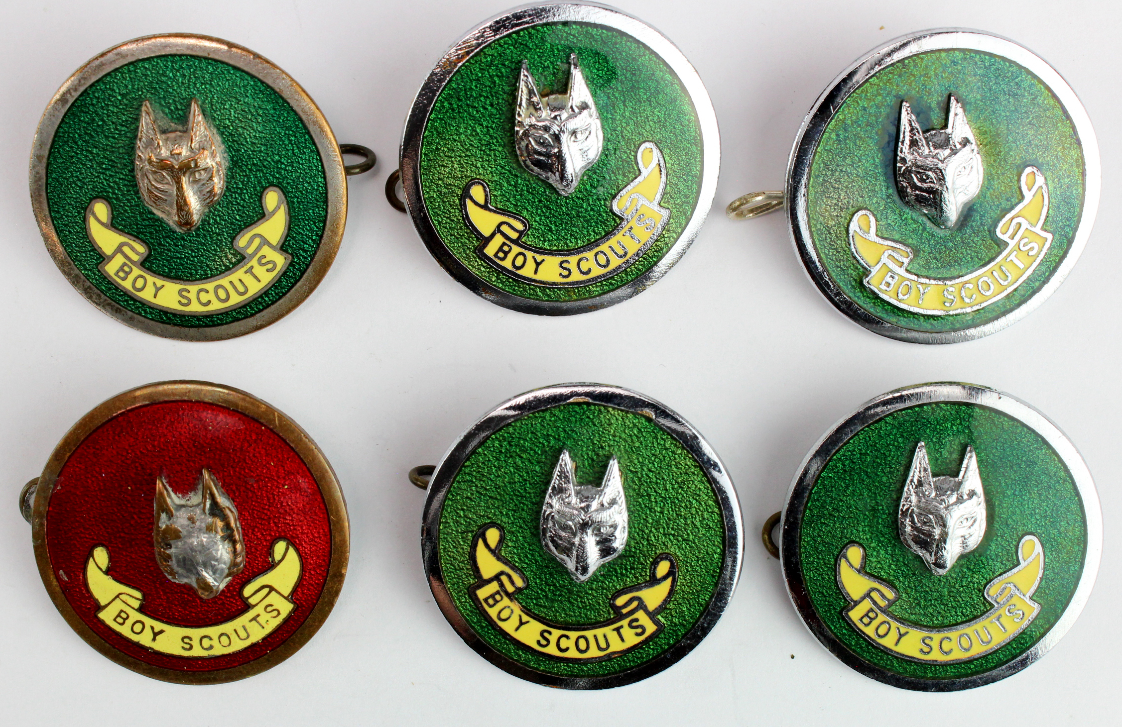 Boy Scouts badges (6) comprising Assistant Cub- Master (1) and 5x Cub- Masters