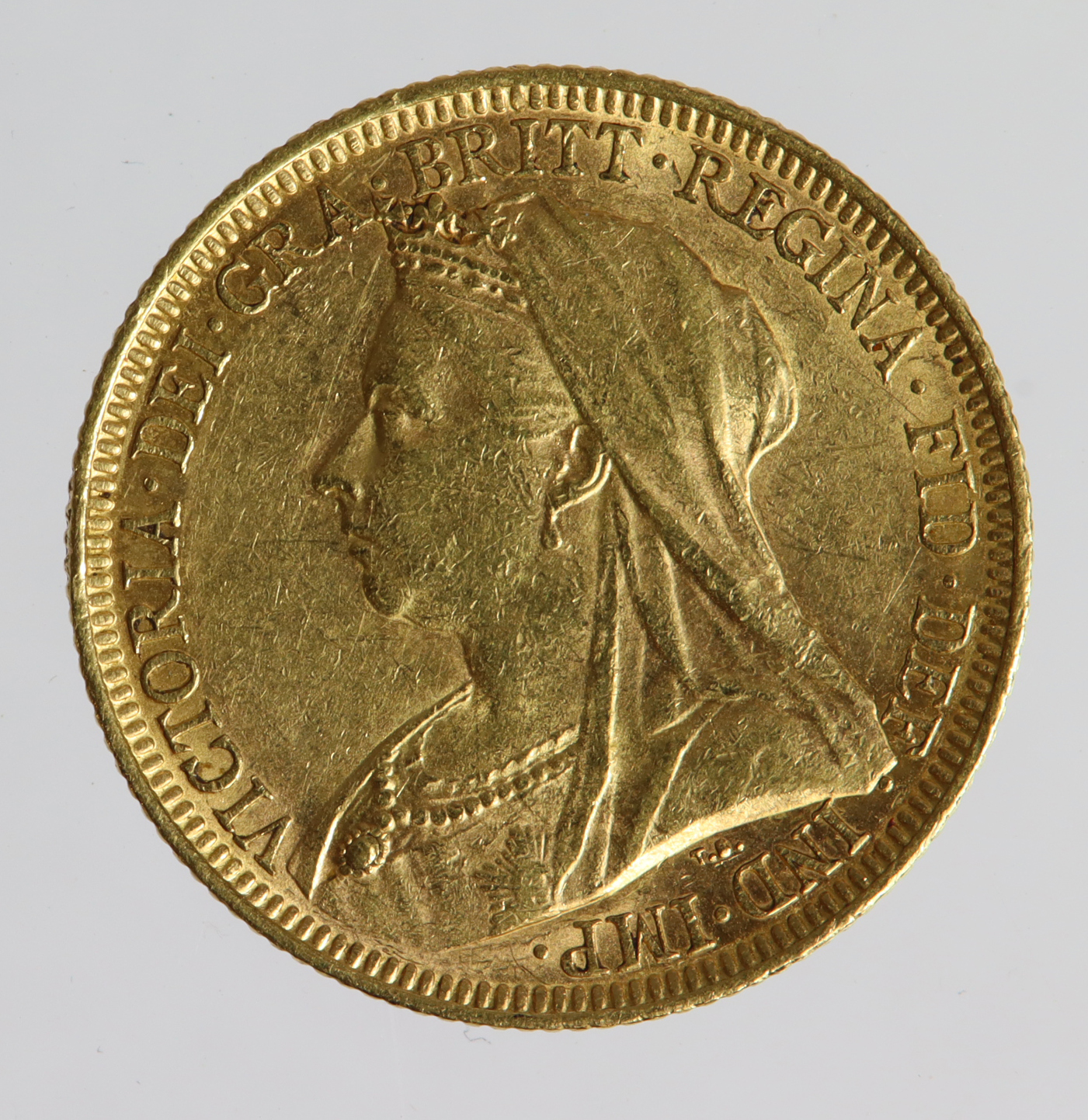 Sovereign 1895M, Melbourne Mint, Australia, GVF