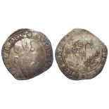 Charles I silver Halfcrown of Exeter, undated 1643-6, mm. Rose, S.3068, 14.14g, F/GF, uneven