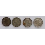 Netherlands silver 5 Cents (4): 1874 sword in scabbard privy mark with clover leaf end, see KM#