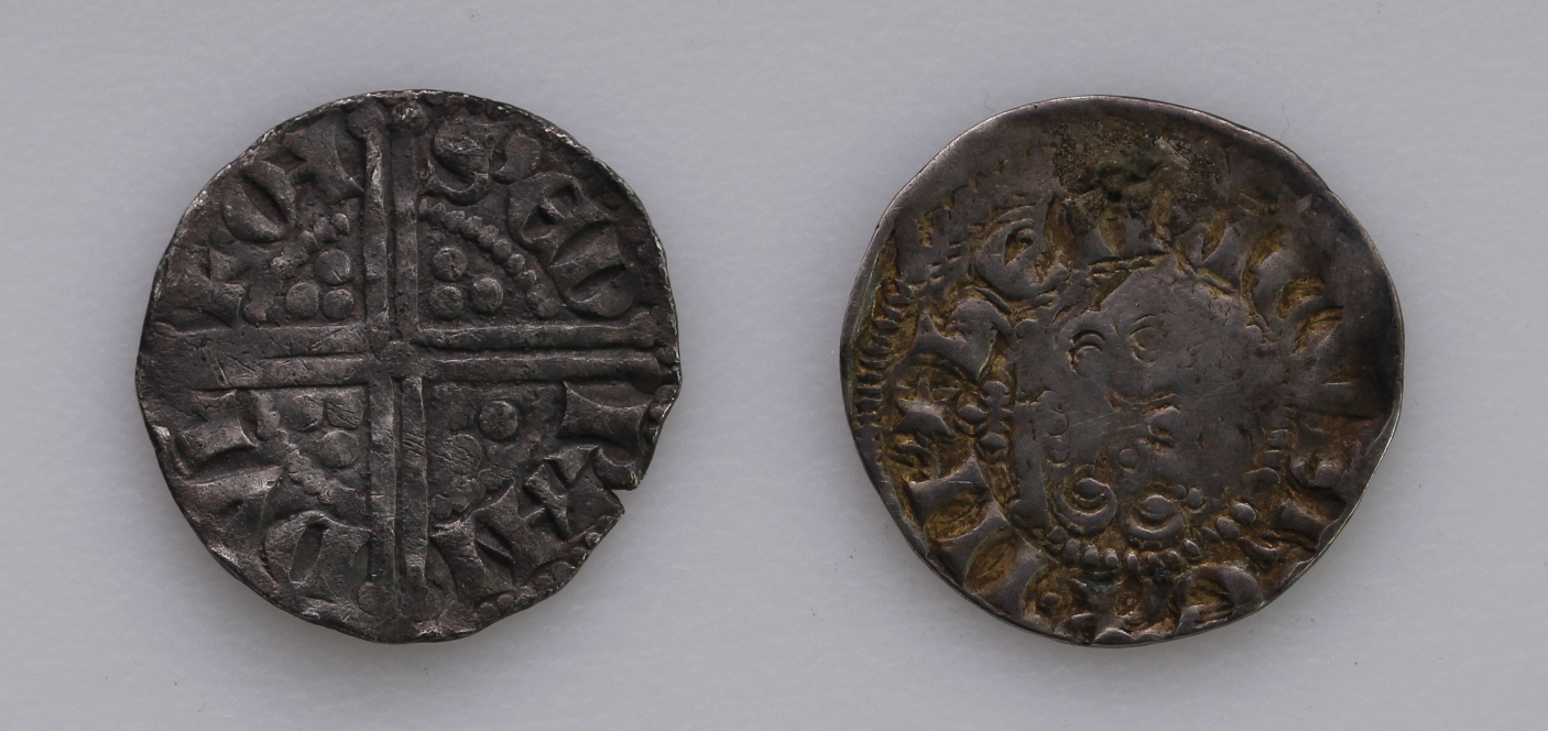 Henry III Long Cross Silver Pennies of Bury St Edmunds (2): Class 5b2, moneyer Randulf, S.1368A, 1.