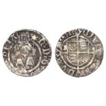 Henry VIII silver Penny, Second Coinage, Durham, Bishop Tunstall 1530, mm. Star (23/-), 0.64g, S.