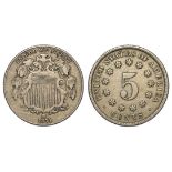 USA Nickel 5-Cents 1871 GF