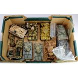 Military vehicles. A group of eleven stationary model tanks and Military vehicles, mostly by