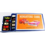 Matchbox Lesney. A group of approximately forty Matchbox Lesney diecast vehicles, contained in a