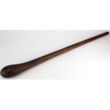 Fijian lightweight Pole Club, early 19th century, crazed pattern appearance, probably later used
