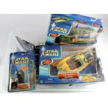 Star Wars. Fifteen Star Wars Attack of the Clones figures and vehicles by Hasbro, all contained in