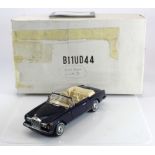Franklin Mint 1:24 scale 1992 Rolls Royce Corniche IV (blue), with certificate of authenticity,