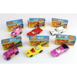 Matchbox New Superfast Series, six boxed models, comprising nos. 1 (Mod Rod); 2 (Jeep Hot Rod);