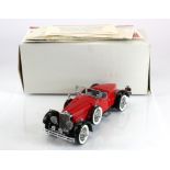 Franklin Mint 1:24 scale 1928 Stutz Black Hawk Boattail Speedster, with brochure & certificate of