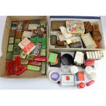 Advertising/Philatelist- a large quantity of stamp hinge tins (34), with a large quantity of