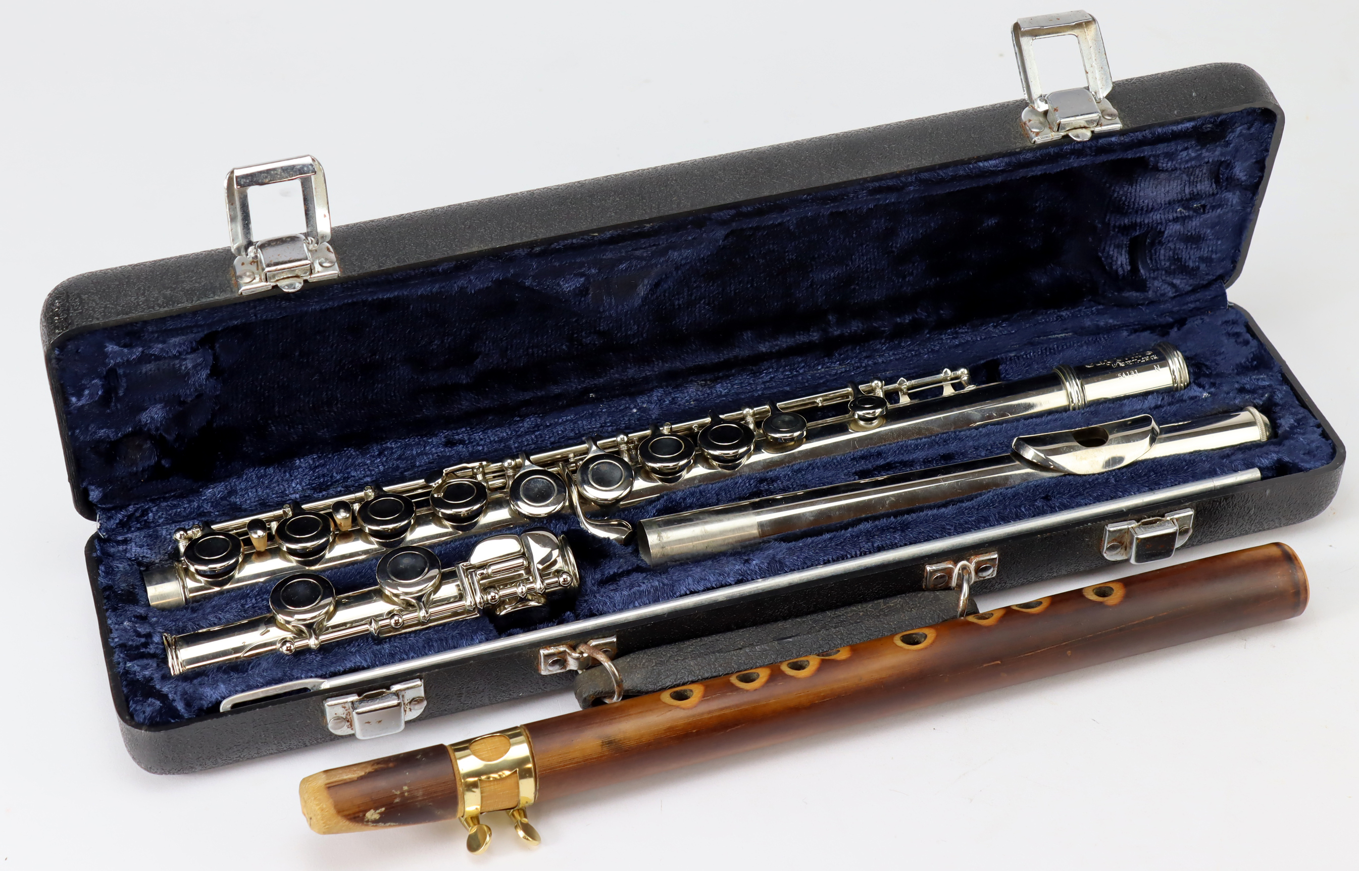 Sapphire by Rosetti flute, contained in original fitted case, together with a Xaphoon