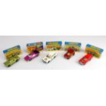 Matchbox Superfast Series, five boxed models, comprising nos. 29 (Racing Mini); 31 (Lincoln