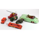 Distler Electromatic 7500 green tinplate Porsche Speedster, length 25cm approx. (untested), together