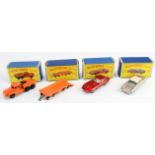 Matchbox Lesney. Four boxed models, comprising no. 15 (Super Atlantic Tractor); no. 16 (Atlantic