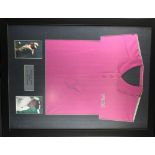 Golf interest. A shirt signed by golfer 'Miguel Angel Jimenez' winner of the 2014 Open de Espana',