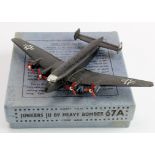 Dinky, Junkers Ju 89 Heavy bomber in original box (No.67a) with glide hole.