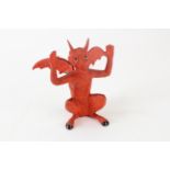 Heyde. Knick-knack/nippes (?) a hollow cast lead candlestick in the form of a devil, possibly Heyde,