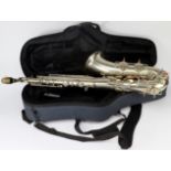 Weltklang saxophone, 'no. 9177', contained in a fitted case