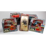 Five Micro Machines Guerre Stellari figures & vehicles, each contained in original packaging, plus a