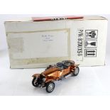 Franklin Mint 1:24 scale Rolls Royce Silver Ghost (copper), with brochure & certificate of