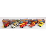 Matchbox 75 Superfast Series, five boxed models, comprising nos. 9 (Ford RS.2000); 15 (Fork Lift