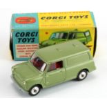 Corgi Toys, no. 450 'Austin Mini Van' (gold), tow bar present, contained in original box