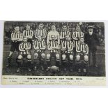 Football postcard - Sunderland English Cup Team 1913, by 'Mack & Co, Manchester', published by '