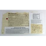 Hearth Tax interest. An original receipt for Hearth Tax, dated 1687, this relates to having to pay