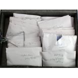 Collection of part sets & odds sorted into envelopes within a box file, many better noted, mixed