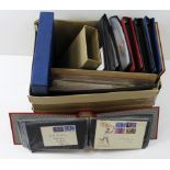GB - modern um - 3 albums of Gutter Pairs up to 1983, stockbook of odd um values, small stockbook of