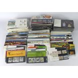 GB - Presentation Packs (approx 207), and FDC's (approx 70) in plastic crate. P/Packs 1980's to