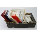 Large banana box packed with varied World material, stamps, booklets (approx 40), covers, FDC's,