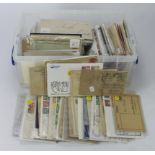 World ex-dealers stock postal history, covers, postal stationery pre-stamp, airmails, PCs etc wide
