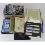 Small box of World material, South and Central America on stockcards, used. Australia used in
