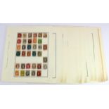 Australian States mixed lot of several hundreds on old album leaves, many Victorian Heads for